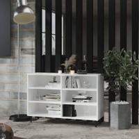 Dressoir 103,5x35x70 cm bewerkt hout wit - thumbnail