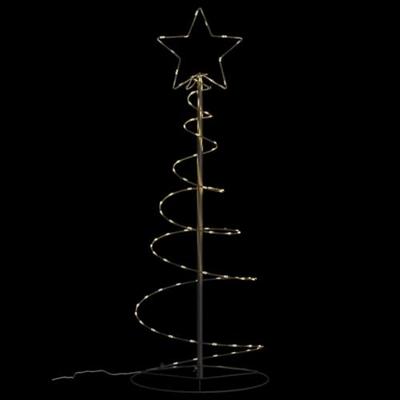 VidaXL Led-kerstboom 80 leds warm wit 120 cm