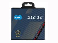 KMC fietsketting dlc 12 126 schakels - rood/zwart - 272g - thumbnail