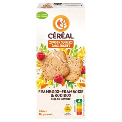 Cereal Koekjes framboos rooibos zonder suikers 150 Gram Cereal Koekjes framboos rooibos zonder suikers 150 Gram