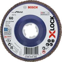 Bosch Accessoires X-LOCK Lamellenschijf Best for Metal recht, kunststof, Ø115mm, G 60, X571 - 1 stuk(s) - 2608619206 - thumbnail