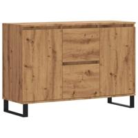 Dressoir 104x35x70 cm bewerkt hout artisanaal eikenkleurig - thumbnail