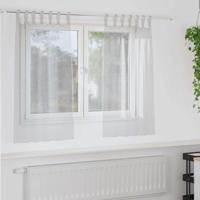 VidaXL Voile gordijn 2 pcs lichtgrijs 140 x 140 cm polyester - thumbnail