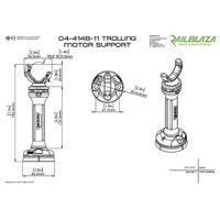 Railblaza Trolling Motor Support Kit - thumbnail