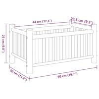 VidaXL Plantenbak 50x30x25 cm bamboe - thumbnail