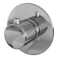 Brauer Stripe losse inbouwthermostaat met in- en afbouwdelen chroom - thumbnail