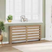 VidaXL Radiatorombouw 149x20x82 cm bewerkt hout artisanaal eikenkleur - thumbnail