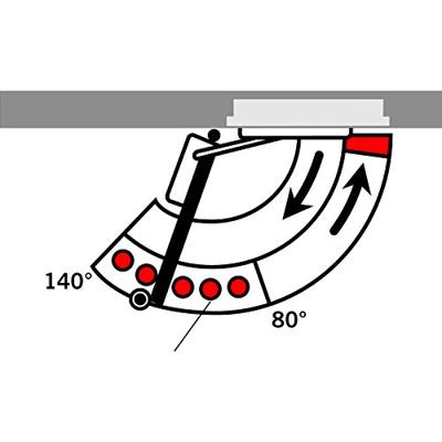 dormakaba glijarm - G-N EMF Contur 140° - t.b.v. deurdrangers TS 91 / 92 / 93 - zilver