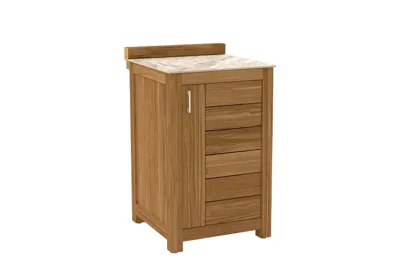 Passion Grills | Buitenkeuken Onderdeel | Milano Buitenkeukenkast 1-deurs | 58 x 63 cm | Albastro Cream