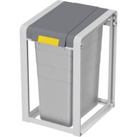 Hailo ProfiLine Öko XL 9352020 Afvalscheidingssysteem 35 l Kunststof (l x b x h) 382 x 350 x 570 mm Grijs 1 stuk(s) - thumbnail