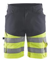 Blåkläder Short met stretch High-Vis 15411811 | Medium Grijs/High Vis Geel | Maat 62 - 7330509785799 - thumbnail