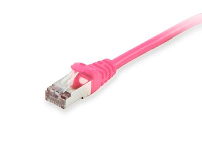 Equip 605582 RJ45 Netwerkkabel, patchkabel CAT 6 S/FTP 3.00 m Pink Vergulde steekcontacten 1 stuk(s)