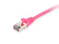 Equip 605582 RJ45 Netwerkkabel, patchkabel CAT 6 S/FTP 3.00 m Pink Vergulde steekcontacten 1 stuk(s) - thumbnail