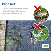 Velda Vijvernet 2x3m Extra Sterk - Afdeknet tegen Bladeren/Reigers, Duurzaam & Onzichtbaar - thumbnail