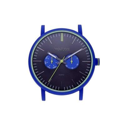 Horloge Uniseks Watx & Colors WXCA2743 Blauw (Ø 44 mm)