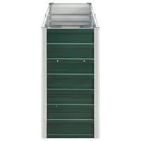 Plantenbak verhoogd 240x40x77 cm gegalvaniseerd staal groen - thumbnail