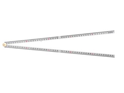 Sola vouwduimstok kunststof 2mtr/10-ledig wit, wit, eg-klasse 3 hk2/10w sb - 53030201 - 53030201