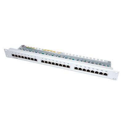 VALUE Cat.5e (Class D) 19-Patchpanel, 24P, afgeschermd, grijs VALUE Cat.5e (Class D) 19-Patchpanel, 24P, afgeschermd, grijs