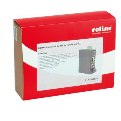 ROLINE industriële switch 7x RJ-45, 1x SC, unmanaged ROLINE industriële switch 7x RJ-45, 1x SC, unmanaged