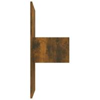 Hoofdbord met kastjes bewerkt hout gerookt eikenkleurig - thumbnail