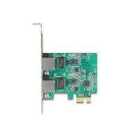 DeLOCK PCI Express x1 Card to 2 x RJ45 2.5 Gigabit LAN RTL8125 netwerkadapter - thumbnail