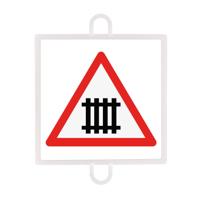 TRAFFIC WARNING SIGN PANEL NO. 5 (LEVEL CROSSING WITH BARRIERS) - thumbnail
