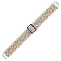 FitBit Inspire 2 & Ace 3 Elastische solo loop nylon bandje - Beige - thumbnail