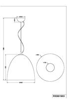 Trio Zwarte hanglampTilda Ø 40cm - R30661980 - thumbnail