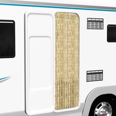 VidaXL Vliegengordijn 90x200 cm chenille beige