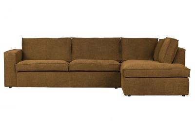 WOOOD Hoekbank 'Freddie' Rechts, Melange, kleur Brons