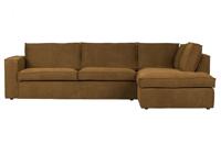 WOOOD Hoekbank 'Freddie' Rechts, Melange, kleur Brons - thumbnail