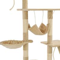 VidaXL Kattenkrabpaal met sisal krabpalen 230-250 cm beige - thumbnail