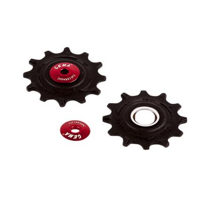 Sram Cema derailleurwieltjes pvc xx1/xo1 rvs-keram. zwart