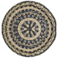 Dicht Zwart Muurmandje van Zeegras (40 cm) - thumbnail