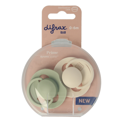 Fopspeen prime 0-6 maanden assorti 2 Stuks