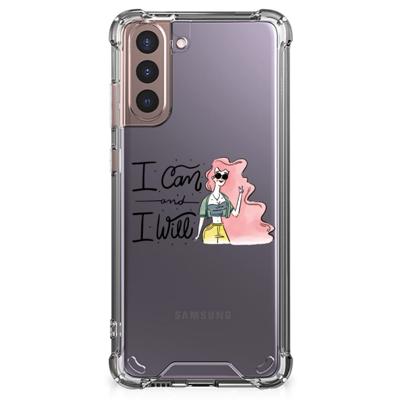 Samsung Galaxy S21 Plus Stevig | Bumper Hoesje | i Can