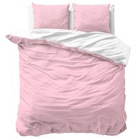 Sleeptime Twin Face Roze/Wit 200 x 200/220 cm - thumbnail
