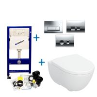 Geberit up100 Toiletset Tropea By Geberit | Softclose | Delta Drukplaat - thumbnail