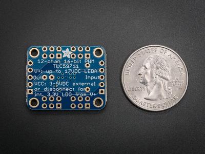 Adafruit 12-Channel 16-bit PWM LED Driver - SPI Interface [ADA1455]