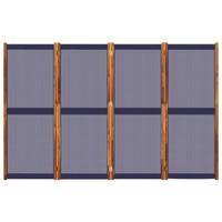Kamerscherm met 4 panelen 280x180 cm donkerblauw - thumbnail