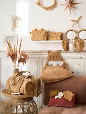 Set van 6 washandjes karamel Set van 6 washandjes karamel