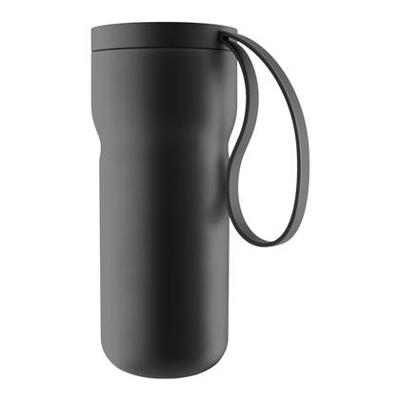 Nordic Kitchen Thermosbeker Met Zeef - 350 Ml - Zwart - Eva Solo