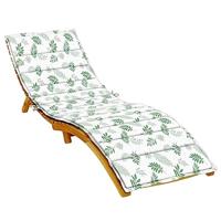 VidaXL Ligbedkussen bladpatroon oxford stof - thumbnail