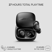 Urbanista Porto Mini-slaaphoofdtelefoon, slaapoordopjes, ruisonderdrukkende oortelefoon voor zijslapers, 27 uur afspelen, verstelbare slaaptimer, comfortabel plat ontwerp, Bluetooth 5.4, 3 EQ-modi - thumbnail