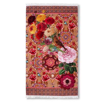 Happiness Strandlaken Velours Katoen Romy 100x180cm - sand