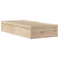 Bedframe zonder matras massief grenenhout 75x190 cm - thumbnail