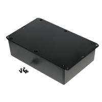 Hammond Electronics 1591XXFFLBK Universele behuizing 221 x 150 x 64 ABS Zwart 1 stuk(s) - thumbnail