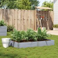 VidaXL Plantenbak 150x100 cm massief grenenhout grijs - thumbnail