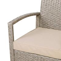 Polyrattan Tuinzitgroep 4-delig. Creme - thumbnail