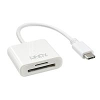 Lindy 43185 USB 3.0 (3.1 Gen 1) Type-C Wit geheugenkaartlezer - thumbnail